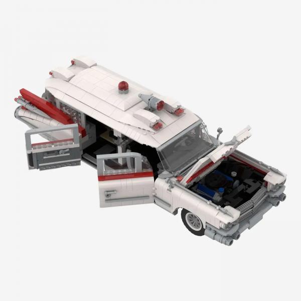 Amerikanischer Krankenwagen 1959 weiß