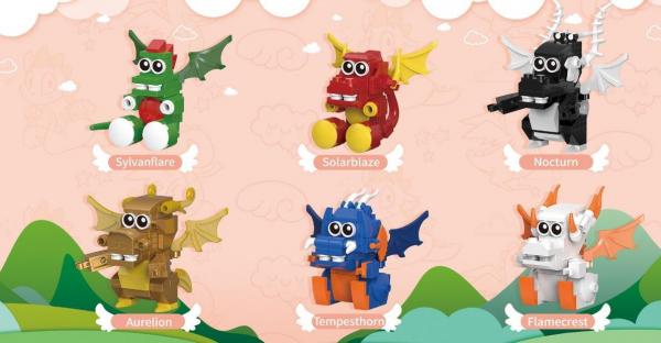 Dragon series 1 - Set of six different figures