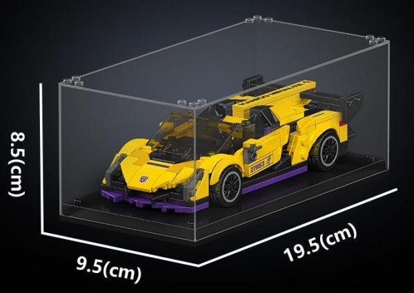 Super sports car in yellow/purple