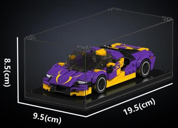 Super sports car in purple/yellow