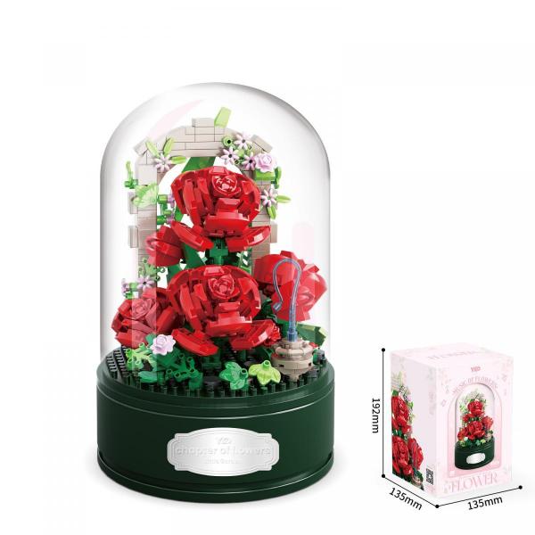 Spieluhr: rote Rosen (mini blocks)