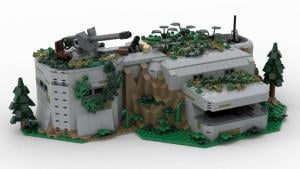 WW2 Bunker mit Flak