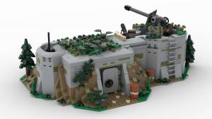 WW2 Bunker mit Flak