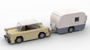 Small Car with Camper