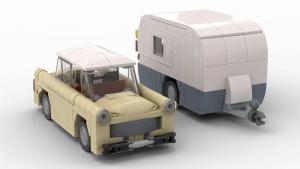 Small Car with Camper