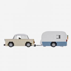 Small Car with Camper