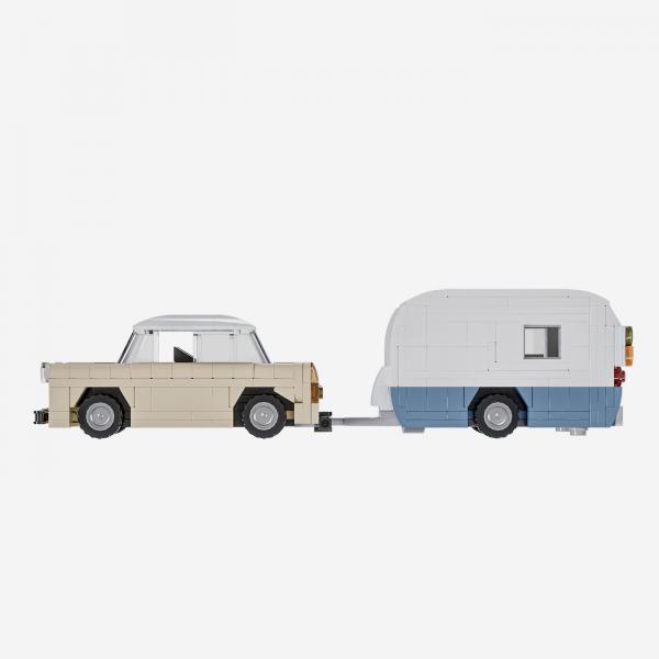 Small Car with Camper
