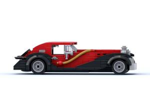 British classic car in the style of the 30s