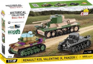 Renault R35 - Valentine IX - Panzer I 