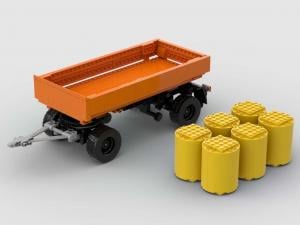 Trailer and forklift attachment for municipal multi-purpose vehicle 1:18