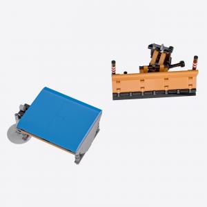 Salt spreader and snow plough attachment for municipal multi-purpose vehicle 1:18