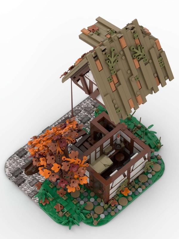 Mittelalterliche Fischerhütte