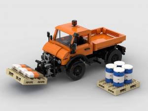 Forklift attachment for municipal multi-purpose vehicle 1:18