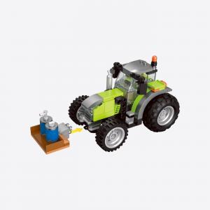 Large tractor with tools