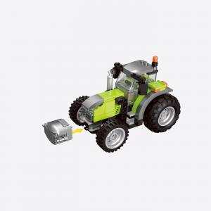 Large tractor with tools