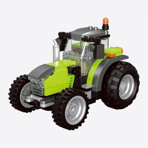 Large tractor with tools