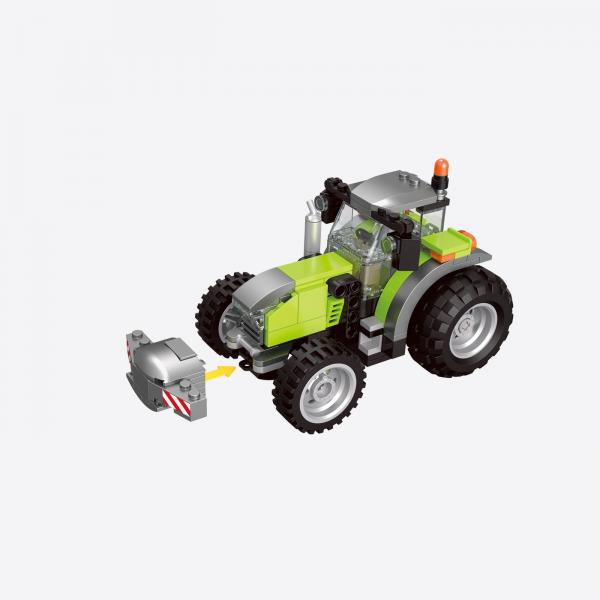 Large tractor with tools
