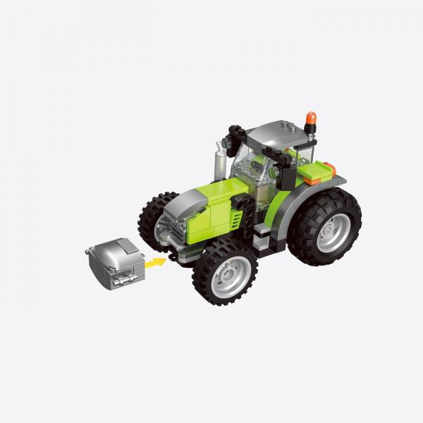 Large tractor with tools