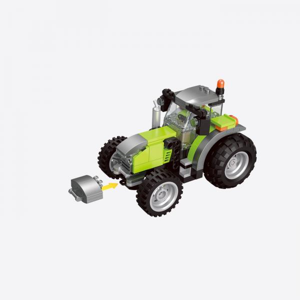 Large tractor with tools