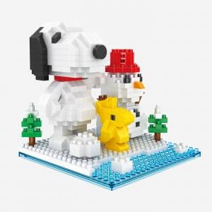 Snoopy und Woodstock Spaß mit Schnee (diamond blocks)