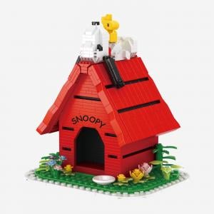 Snoopy auf Hundehütte (diamond blocks)