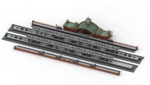 Studgart Hbf: Moderne Überdachung für Bahnsteig (breit)