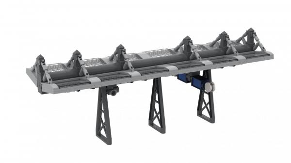 Modular main station: Modern roofing for platform (wide)
