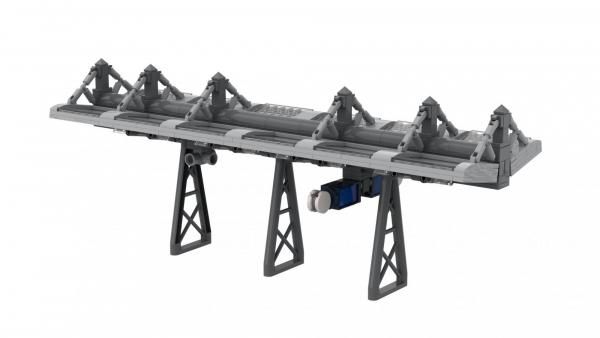 Modular main station: Modern roofing for platform (wide)