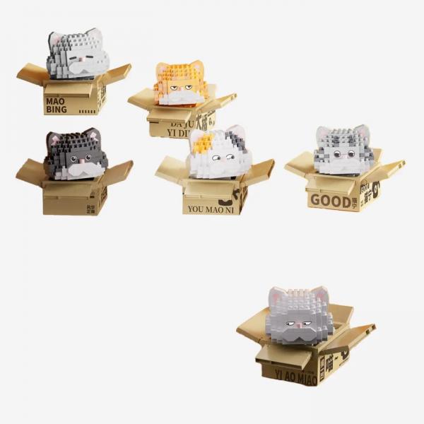 Katzen im Karton (diamond blocks) 