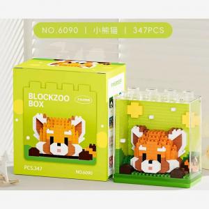 Blockzoo box: Red Panda (diamond blocks)