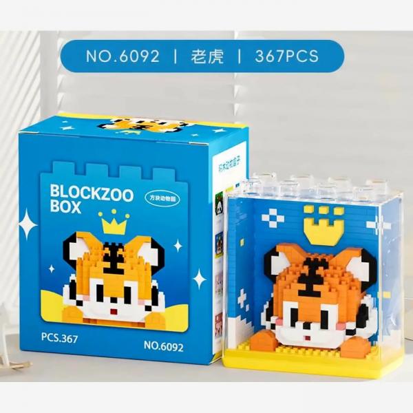 Blockzoo-Box: Tiger (diamond blocks)