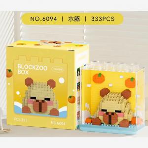 Blockzoo box: Capybara (diamond blocks)