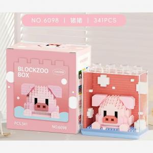 Blockzoo box: Pig (diamond blocks)