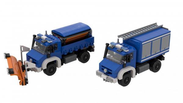 Technisches Hilfswerk multi-purpose vehicle with swap body and accessories