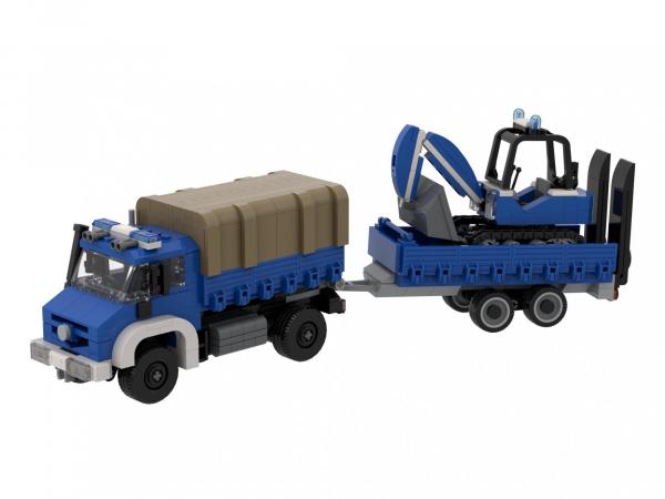 Technisches Hilfswerk multi-purpose vehicle with swap body and accessories