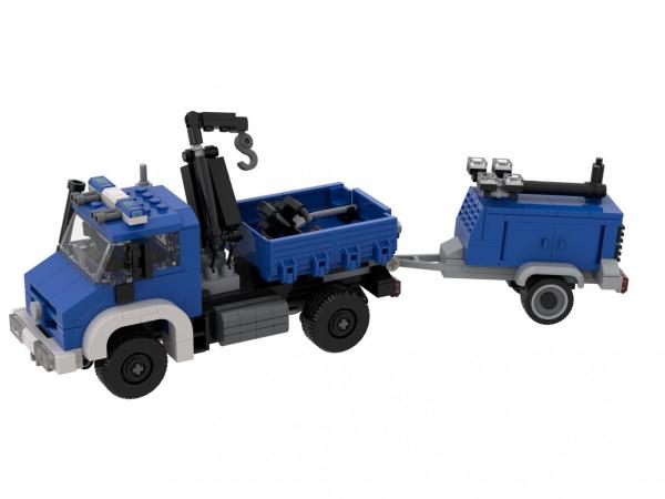 Technisches Hilfswerk multi-purpose vehicle with swap body and accessories