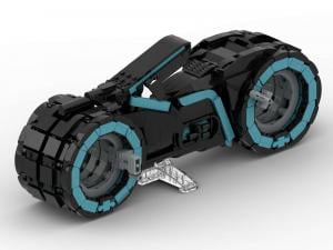 Futuristic light motorbike