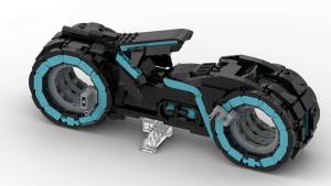 Futuristic light motorbike