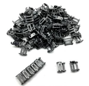 Brix Track Link 1 and 1/2 wide, Dark Silver (100pcs)
