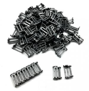 Brix Track Link 2 wide, Dark Silver (100pcs)