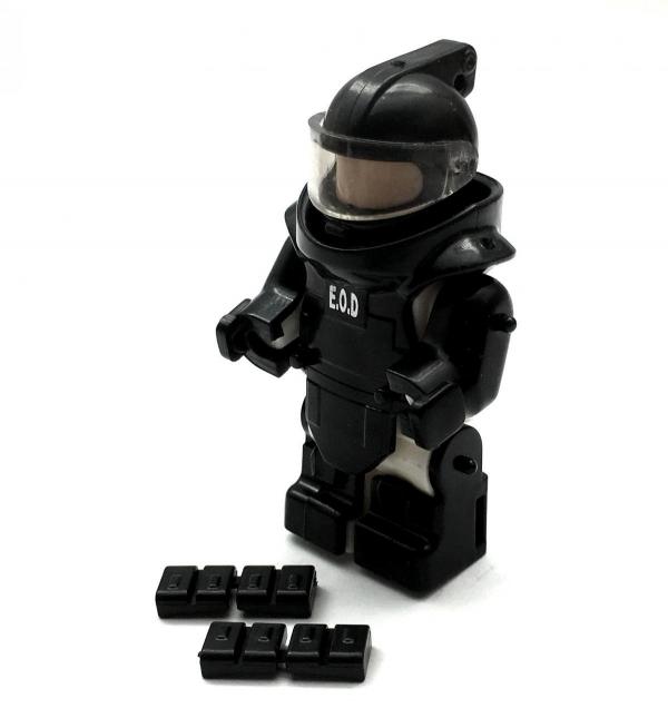 SWAT Armor, Black (without Minifigure)