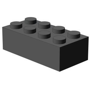 Brix 500 pcs 2x4 brick, Dark Bluish Gray 
