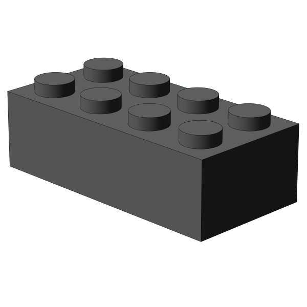 500 pcs 2x4 brick, Dark Bluish Gray 