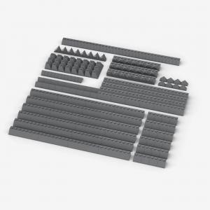 Brix 200 pcs, Roof Slopes, mixed, Dark Bluish Grey
