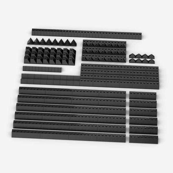 Brix 200 pcs, Roof Slopes, mixed, Black