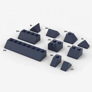 Brix 200 Stück, Roof Slopes, Gemischt, Dark Blue
