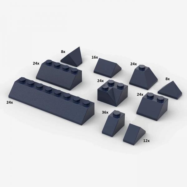 Brix 200 Stück, Roof Slopes, Gemischt, Dark Blue