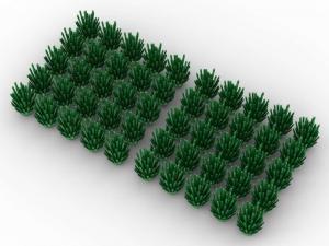 Brix 50 pcs, BUSH, green