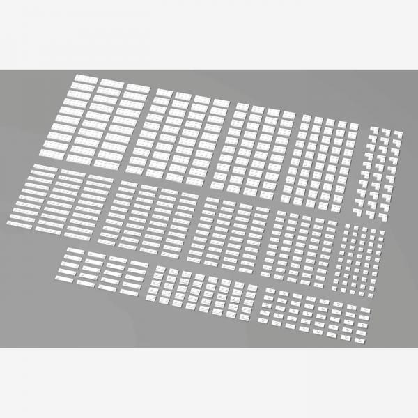 Brix Small Plates, mixed, White