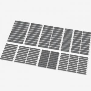 Brix Long Plates, mixed, Light Bluish Gray